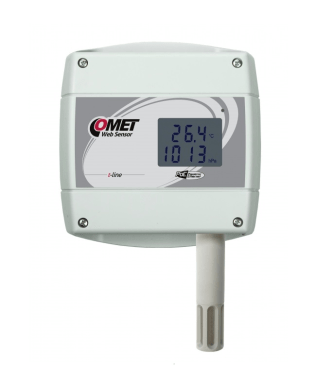 COMET T7610 Web Sensor with PoE - Remote Thermometer, Hygrometer, Barometer with Ethernet Interface