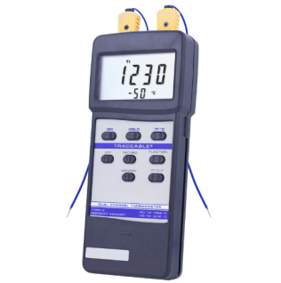 Dual-Channel Traceable Thermometer and Data Logger
