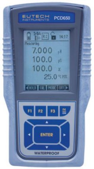 EC-PCDWP-650-44K - Waterproof CyberScan PCD 650 pH- mV- Ion- Conductivity- TDS- Resistivity- Salinity- Dissolved Oxygen handheld meter