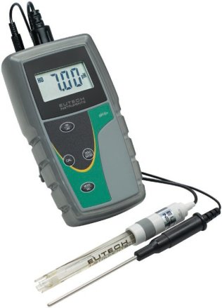 EC-PH6-02K Plus - EcoScan pH 6 pH-mV Meter with single junction pH electrode, ATC probe and pH carrying kit set