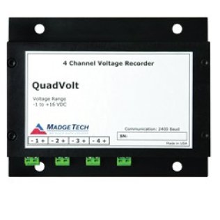 Four Channel, Low Level Dc Voltage Data Logger 0 - 15V