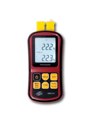 GM1312 Thermocouple Temperature Meter (J, K, T, E, N, R-Type)
