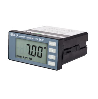 Industrial online pH/ORP/Temp transmitter, 1/8 DIN with LCD display