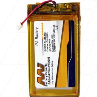 PAB-BA20603R79906-BP1 - Portable Media Player Battery