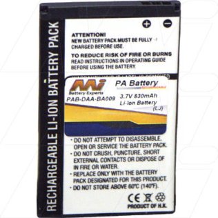 PAB-DAA-BA0009 - MP3 & Portable Audio Player Battery