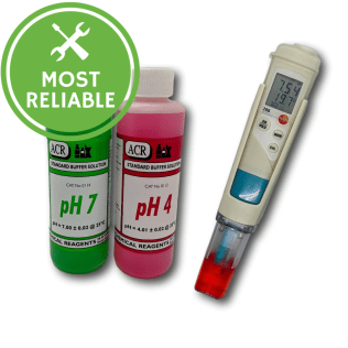 Sushi Deluxe pH kit. Includes Testo 206-2 with pH 4 and pH7 buffers.