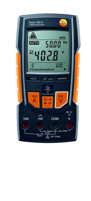 Testo 760-2 digital multimeter with auto test, capacitance, TRMS and low pass filter