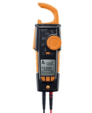 Testo 770-3 clamp meter with TRMS, inrush, 600A, Watts, power factor and Bluetooth