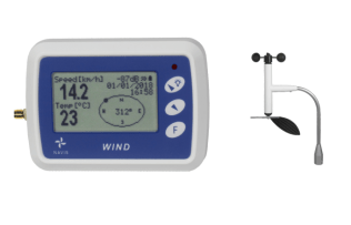 Wireless Anemometer and Data Logger, with extended range (Wind speed and Wind direction) - IC-WL12XWSD
