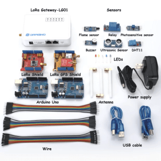 LoRa IOT Starter Kit. Includes 2x ARDUINO UNO (AU915MHZ - AS923MHZ)