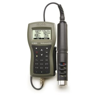 Multiparameter meter in case, independent probe pH, EC / turbidity, DO, C, 4 m cable & GPS Logging - HI 9829-13042
