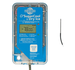 G4 Display Supercool and Dry Ice Logger, 8k, with Straight S/S Probe