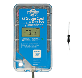 G4 Display Supercool and Dry Ice Logger, 8k, with P/Handle Probe