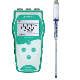 PH850-MS Portable pH Meter for Test Tubes and Small Liquid Samples; Equipped with LabSen® 243-6 pH/Temp. Electrode