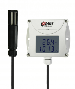 COMET T7511 WebSensor - Remote Thermometer, Hygrometer and Barometer with Ethernet Interface and External Capacitive Sensor (4 meters)
