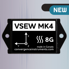 Wireless Vibration Meter Data Logger 8G - VSEW_mk4_8G