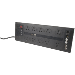 10 Way Home Theatre Surge Protected Powerboard - MS4033