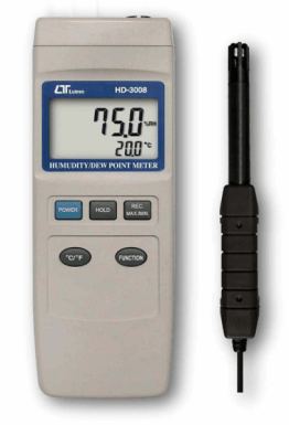 Humidity & Dew Point + Type K Thermometer, RS232 - IC-HD3008