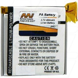 Portable Media Player Battery - PAB-616-0337-BP1