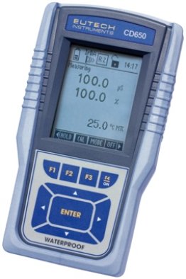 Waterproof CyberScan CD 650 Conductivity- TDS- Resistivity- Salinity- Dissolved Oxygen handheld mete - EC-CDWP-650-43K