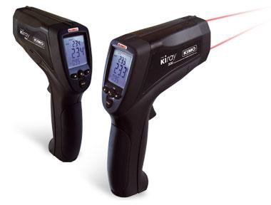 KIRAY300 - Kimo Infra Red Thermometer (50 to 1 Ratio) with Dual Laser Beam (-50C to 1850C) and K thermocouple probe