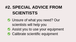Special Advice from Scientists